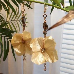 Silk Flower Earrings